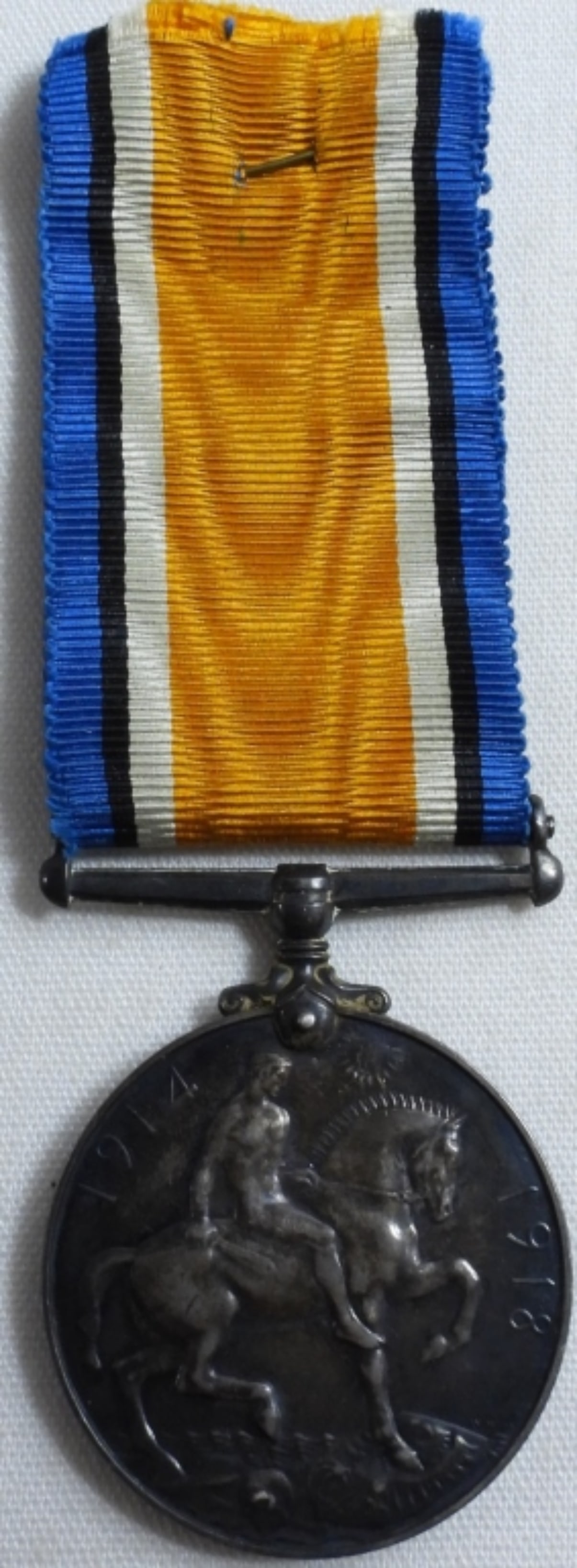 WWI 1914-1918 Britt Medal: WWI Georgievs V Britt Omn: Rex ET Ind: Imp