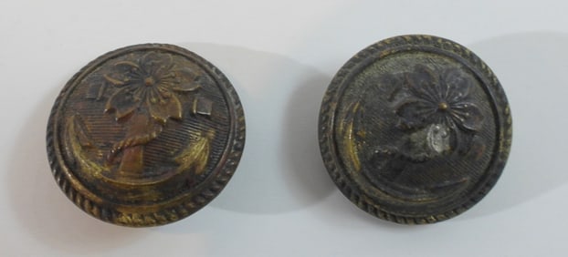 2 Japanese WWII Buttons
