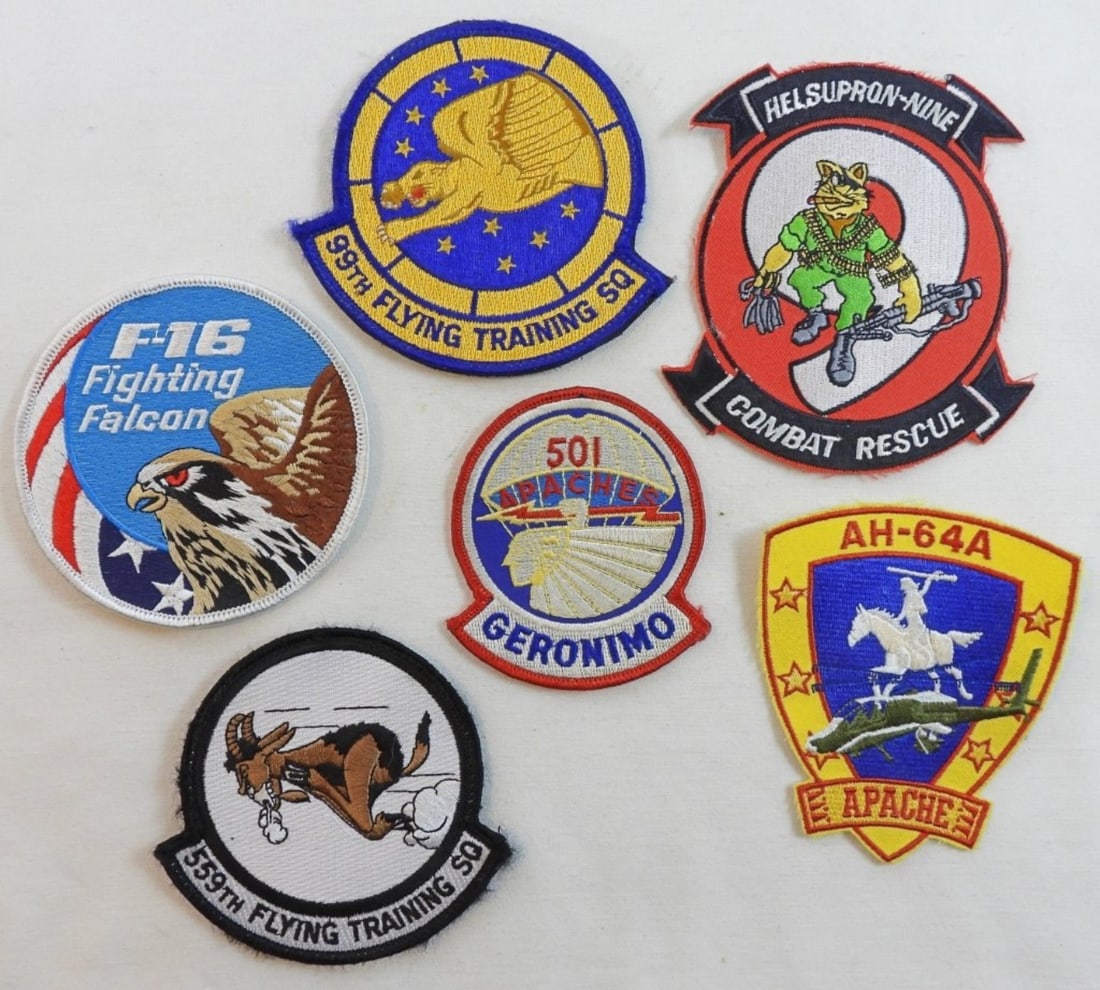 6 U.S. Air Force Patches (1 of 2)