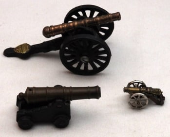 Lot of 3 Cannon Replicas