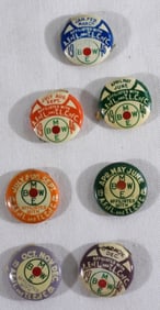 7-'45& '46 B.M.W.E Railroad Worker Union Due Pins
