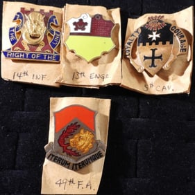 (4) Mixed Lot Of Insignia Pins