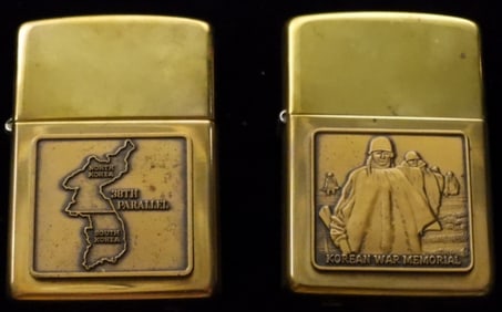 Korean War Memorial Collectible Set Zippo Unfired
