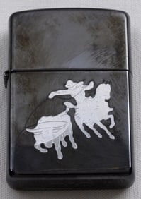 2004 Bull Roping Zippo Fired