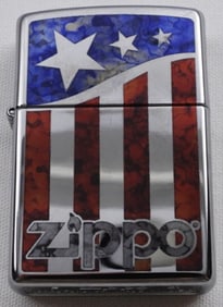 2021 American Flag Zippo Advertising Sealed
