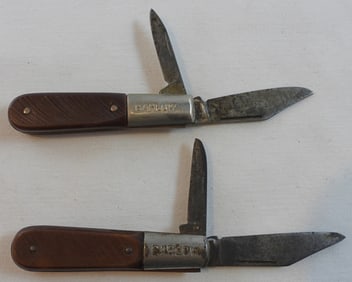 2 Barlow Folding Pocket Knives