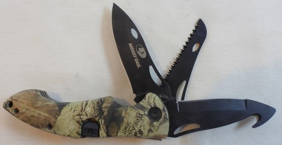Mossy Oak 3-Blade Folding Camo Knife