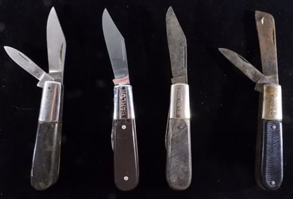 4 Barlow 2-Bladed Pocket Knives