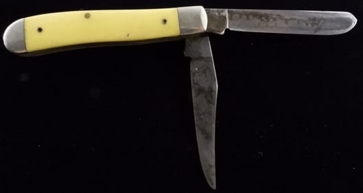 Case XX 2-Blade Knife Yellow Handle