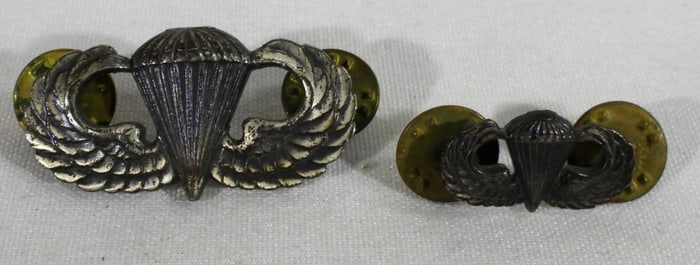 (2) Army Airborne Paratrooper Pins