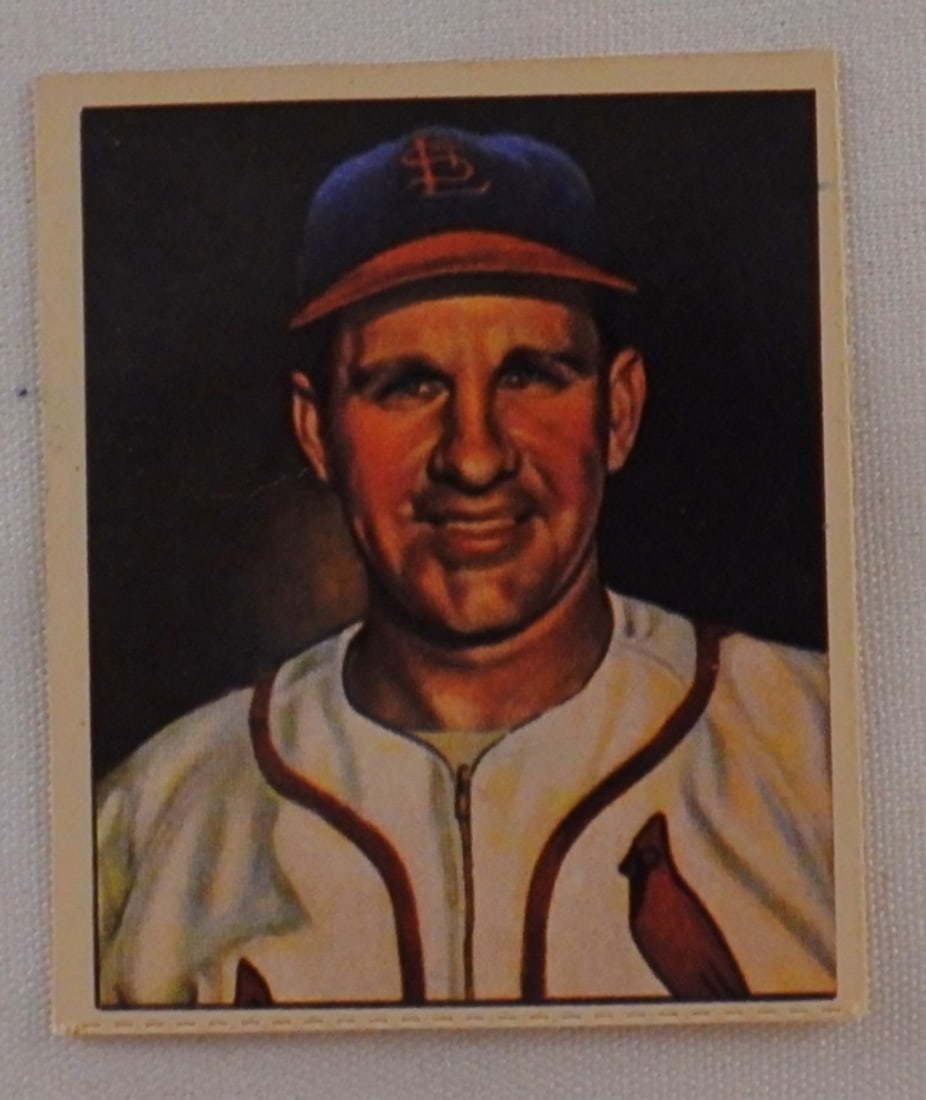 1950 Enos Slaughter Bowman Gum Card (1 of 2)