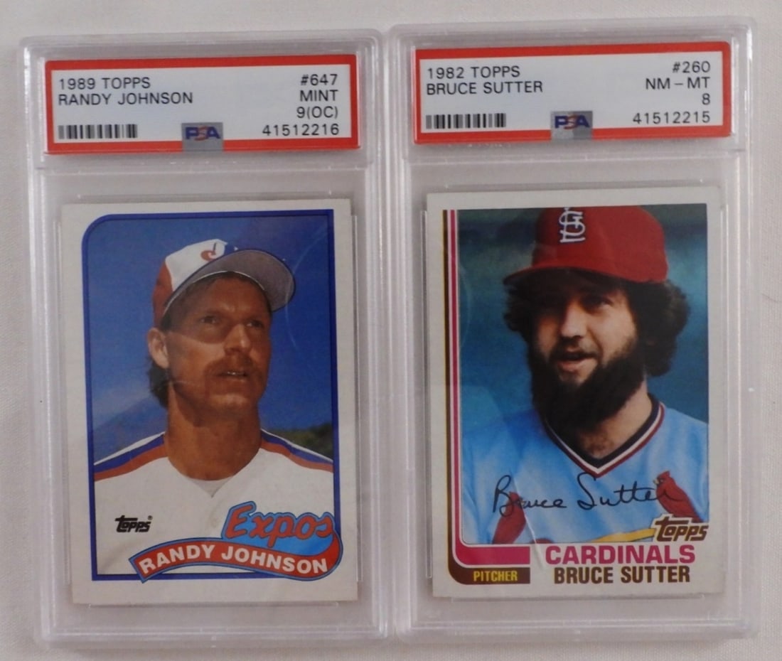 (2) PSA Graded 1980s Baseball Cards (1 of 2)