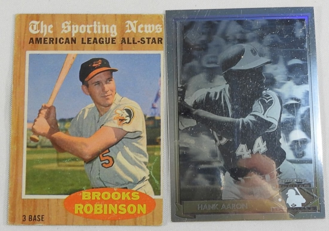 1962 Brooks Robinson/1991 Hank Aaron: Robinson # 468/ Aaron Hologram Edition # HH1