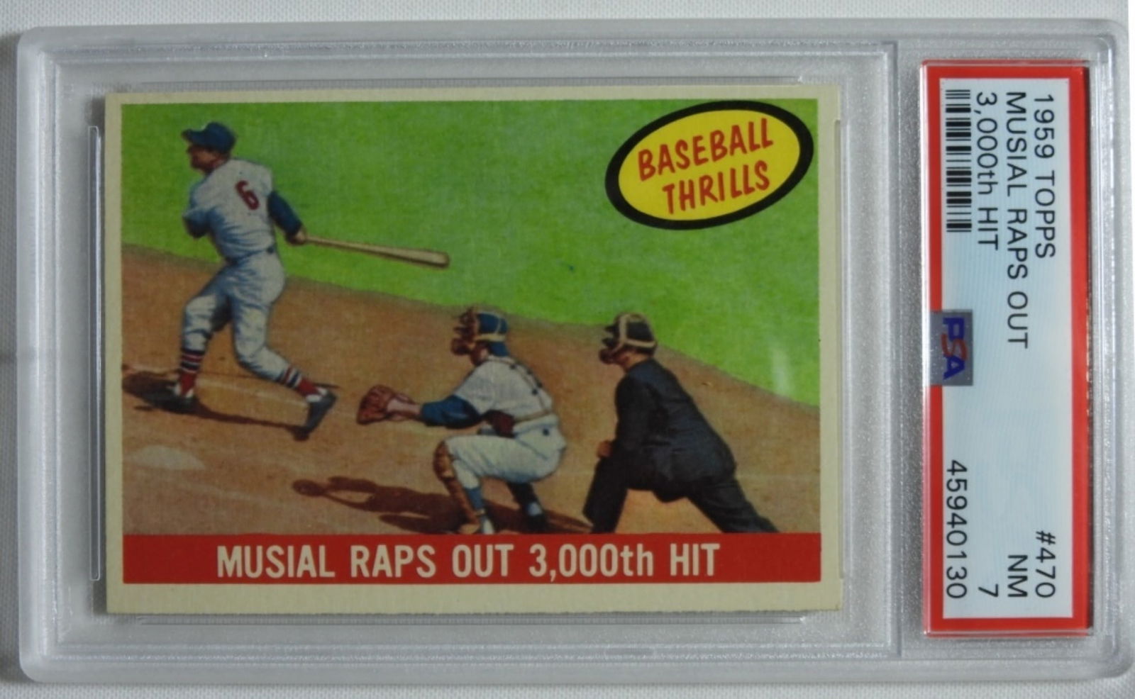 PSA 1959 TOPPS Stan Musial #470 (1 of 2)