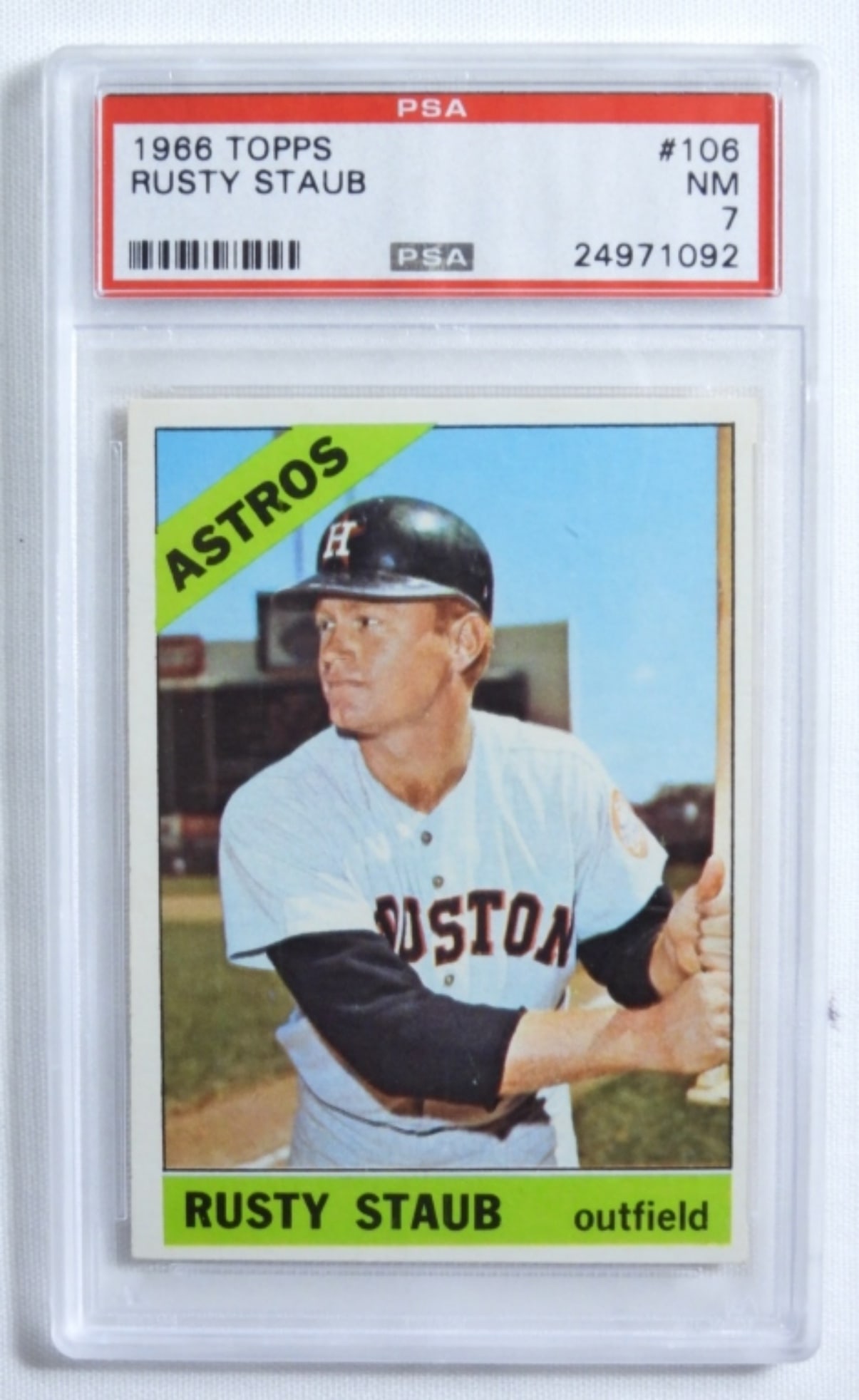 PSA 1966 TOPPS Rusty Staub #106 (1 of 2)