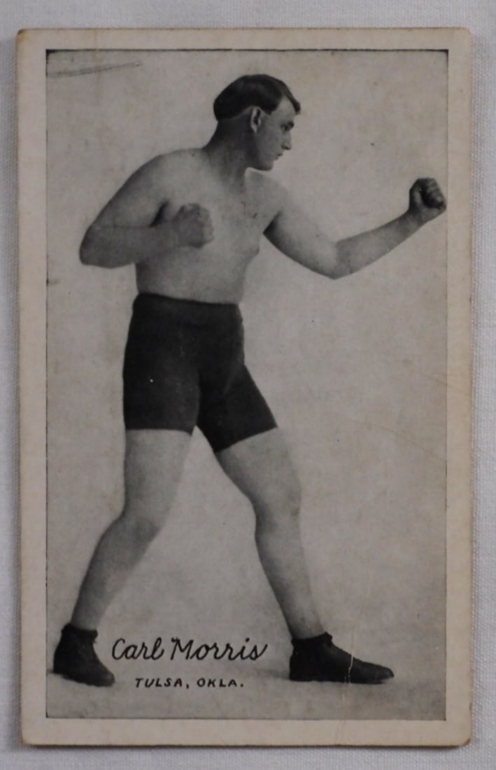1921 Carl Morris Boxer Postcard.: Exhibit Supply Company