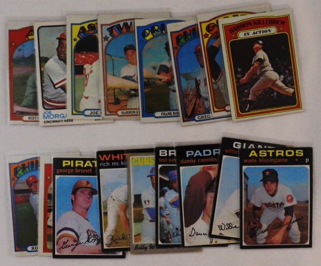 1970s TOPPS Baseball Cards Lot Of 17 (1 of 2)