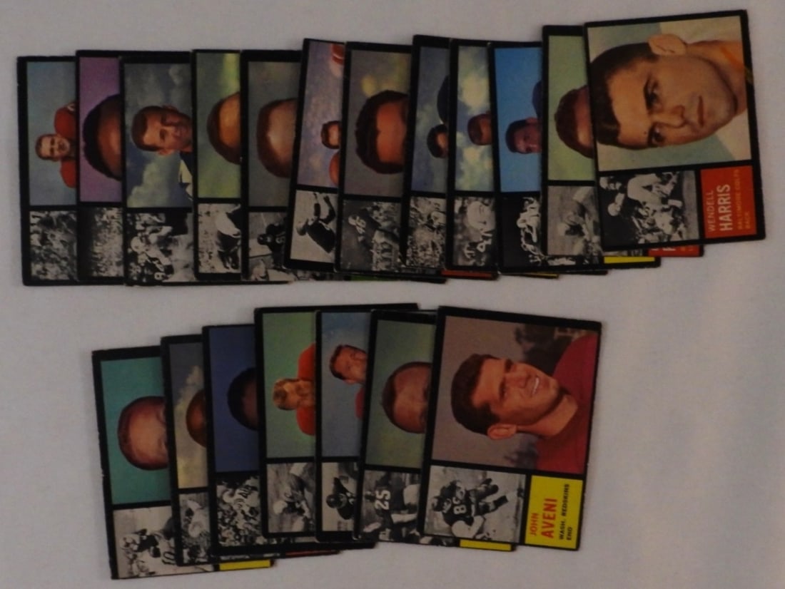 1962 TOPPS Football Card Lot Of 18 (1 of 2)
