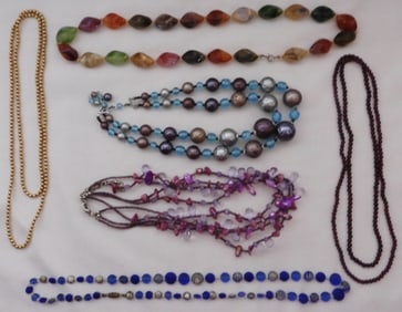 6 Beaded Necklaces