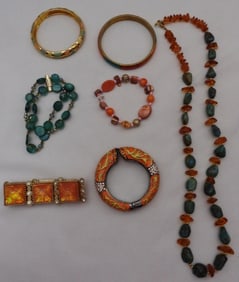(6) Brackets And (1) Necklace