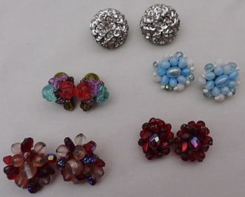 5 Pairs Of Large Earrings
