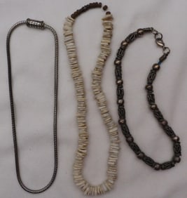 3 Short Necklaces
