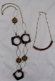 (2) Gold-Tone Necklaces