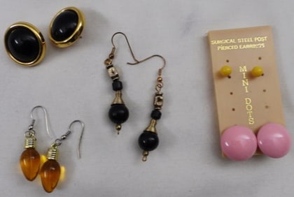 (5) Pair of Post Earrings