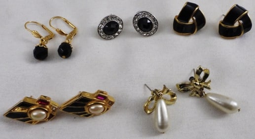 (5) Pair of Post Earrings