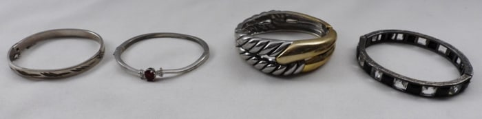 4 Closed Cuff Bracelets
