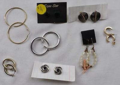 8 Pairs Of Assorted Earrings