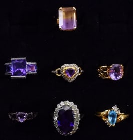 7 Mixed-Tone Rings With Faux Gems