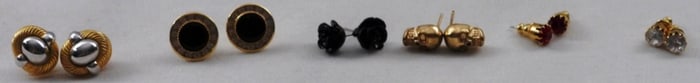 6 Pairs Small Stud Earrings
