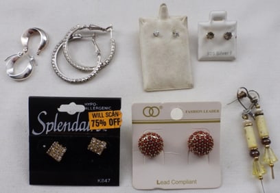 (7) Post Earrings
