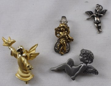 (2) Angle Pins. (2) Angle Pendants