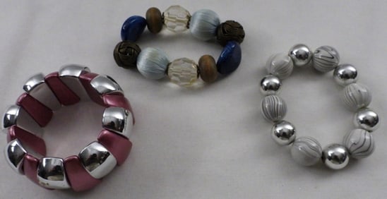 (3) Bulky Bracelets