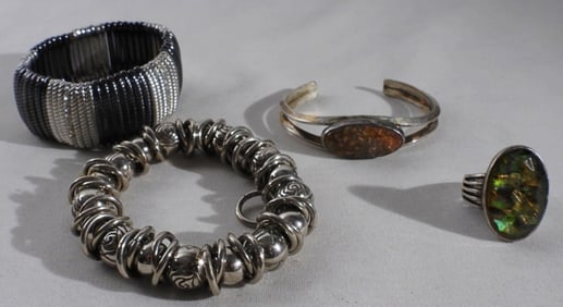 (3) Bracelet and (1) Ring