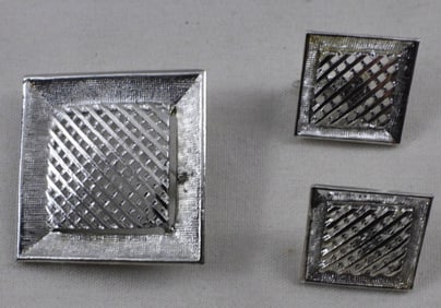 (1) Silver-Tone Brooch And Matching Earrings