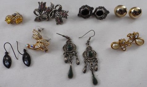 8 Pairs Of Earrings