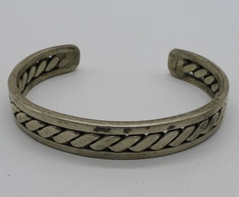 Large Sterling Cuff Bracelet