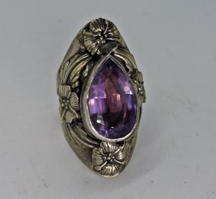 Incredible Sterling Amethyst Ring