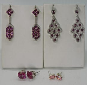 Rhodolite Garnet 925 Earrings
