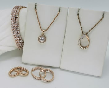 Rose Gold Tone Sterling Jewelry