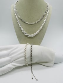 Sterling Chain Necklaces & Bracelets