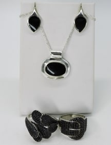 Black Spinel, Onyx Sterling Rings & More