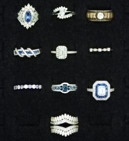 10 Gorgeous Sterling Bridal Style Rings
