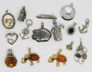 15 Sterling Pendants
