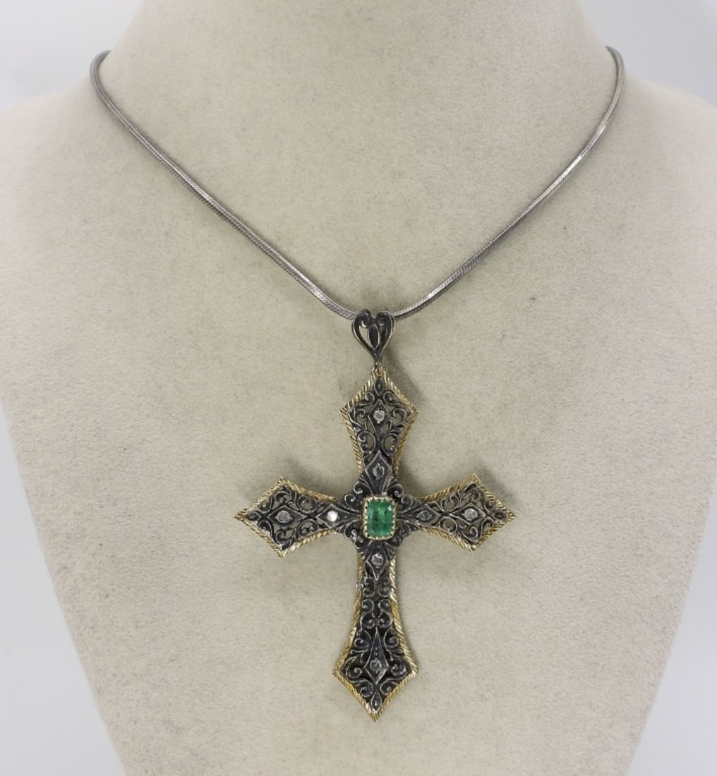 Sterling Cross Necklace (1 of 3)