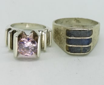 2 Taxco 925 Rings - His & Hers