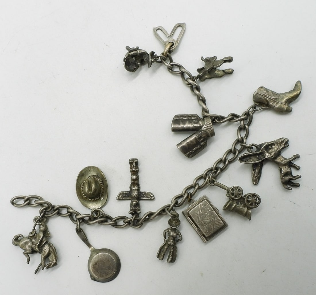 Vintage Sterling Southwest Charm Bracelet (1 of 1)